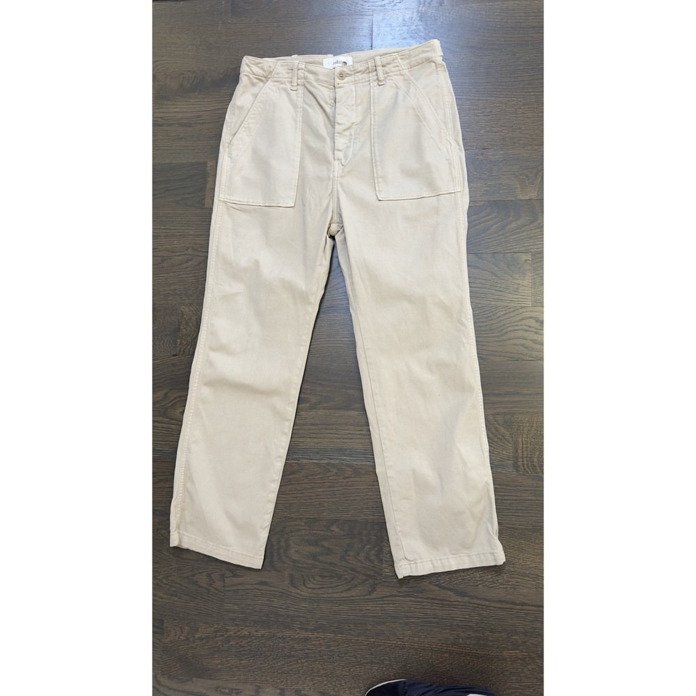 BA&SH "Lady Jeans" Twill Beige Cargo‎ Utility Pants T/2 US6